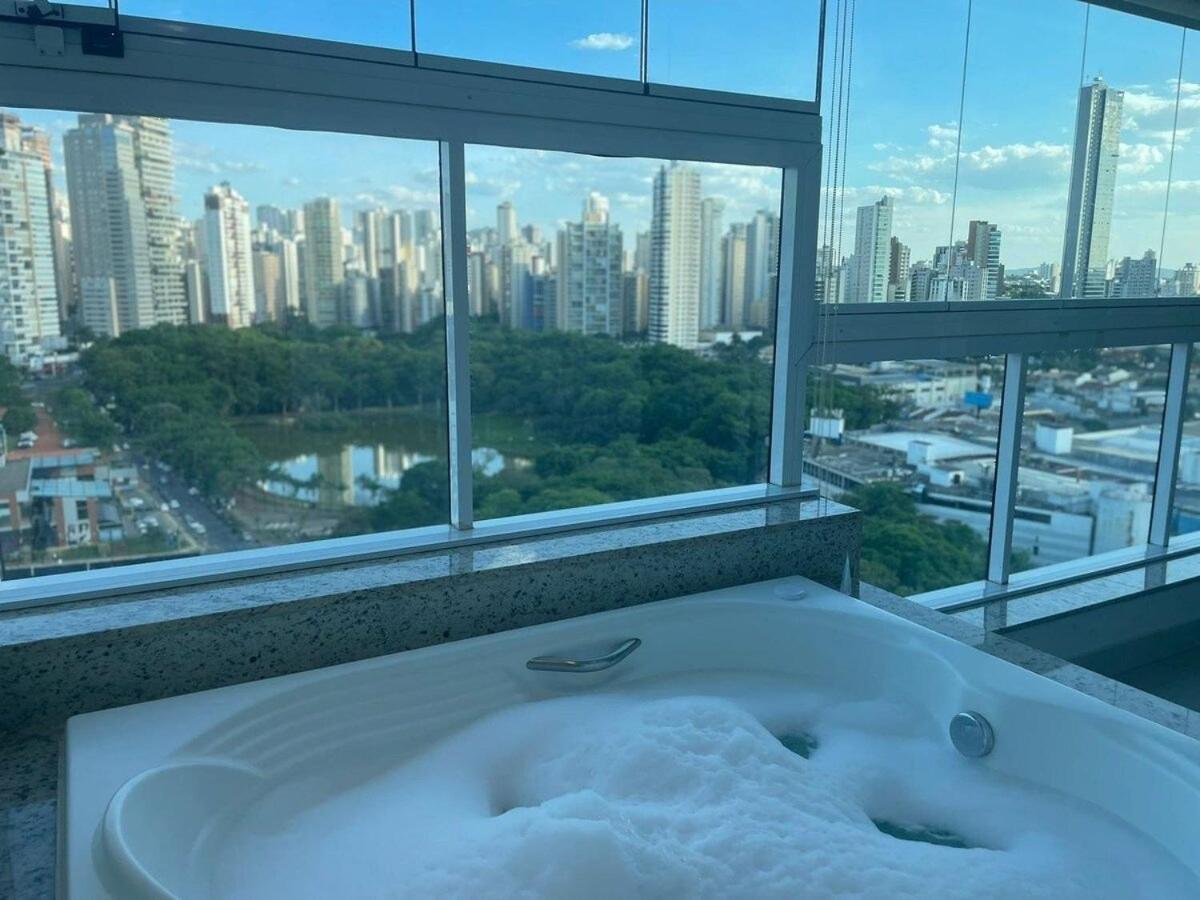 1 Qts.| 2 Hosp. | Jacuzzi Na Varanda | Linda Vista 고이아니아 외부 사진