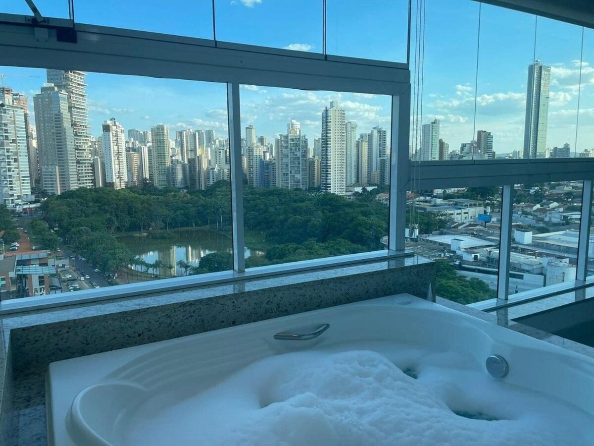 1 Qts.| 2 Hosp. | Jacuzzi Na Varanda | Linda Vista 고이아니아 외부 사진