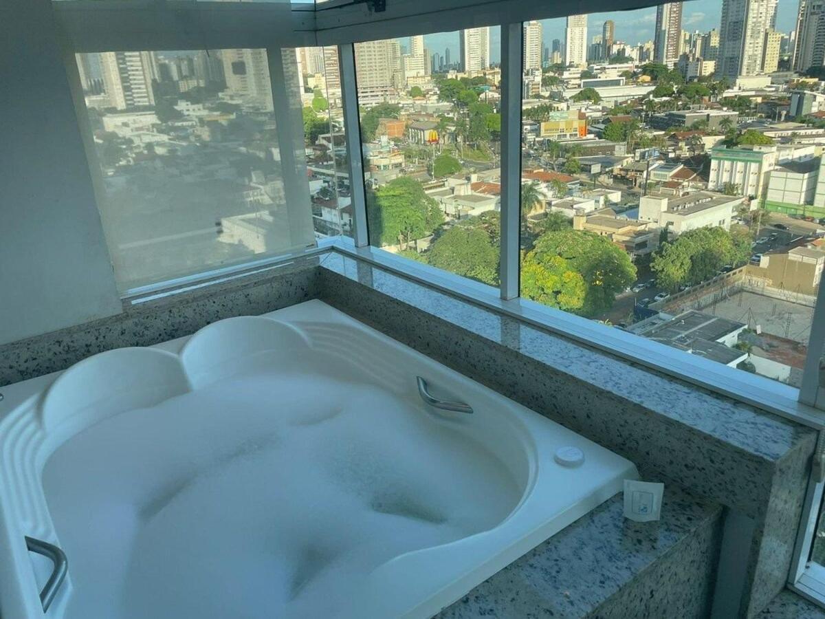 1 Qts.| 2 Hosp. | Jacuzzi Na Varanda | Linda Vista 고이아니아 외부 사진
