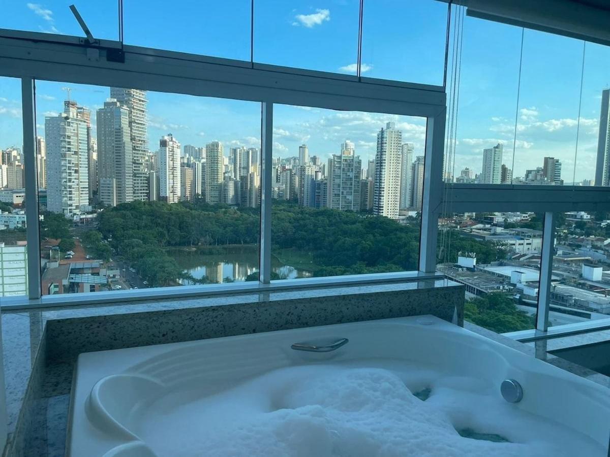1 Qts.| 2 Hosp. | Jacuzzi Na Varanda | Linda Vista 고이아니아 외부 사진